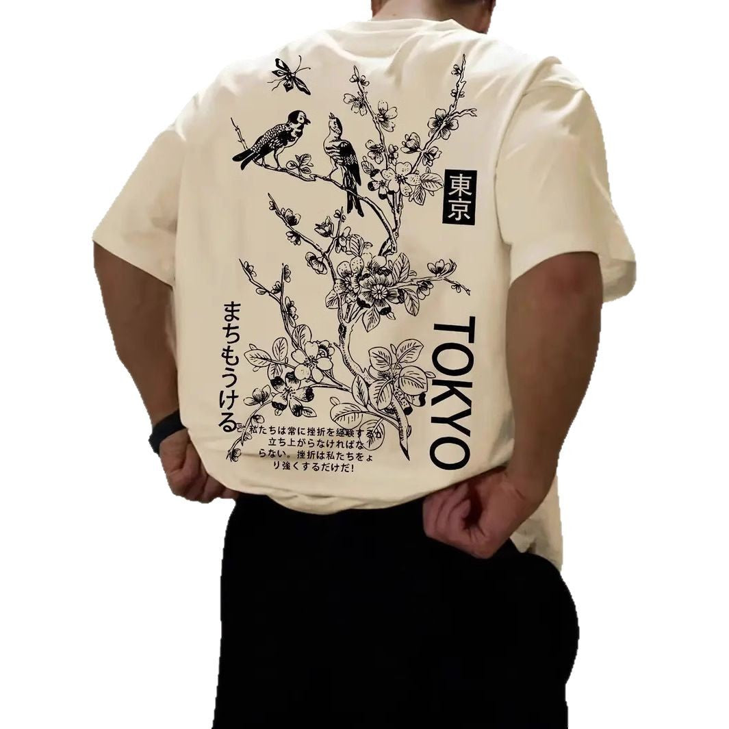 Men's Streetwear Graphic Tee - Tokyo Design T-Shirt | TADAJ