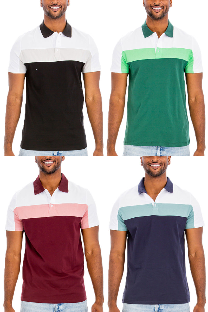 TADAJ Heritage Polo Shirt shown in four color variations—black, green, burgundy, and navy—highlighting its classic, durable, and stylish appeal.