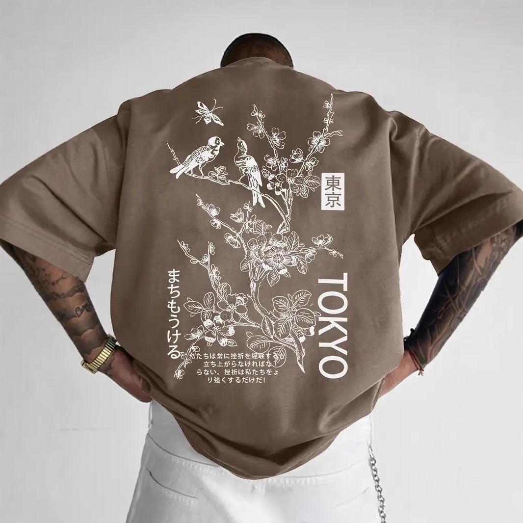 Men's Streetwear Graphic Tee - Tokyo Design T-Shirt | TADAJ
