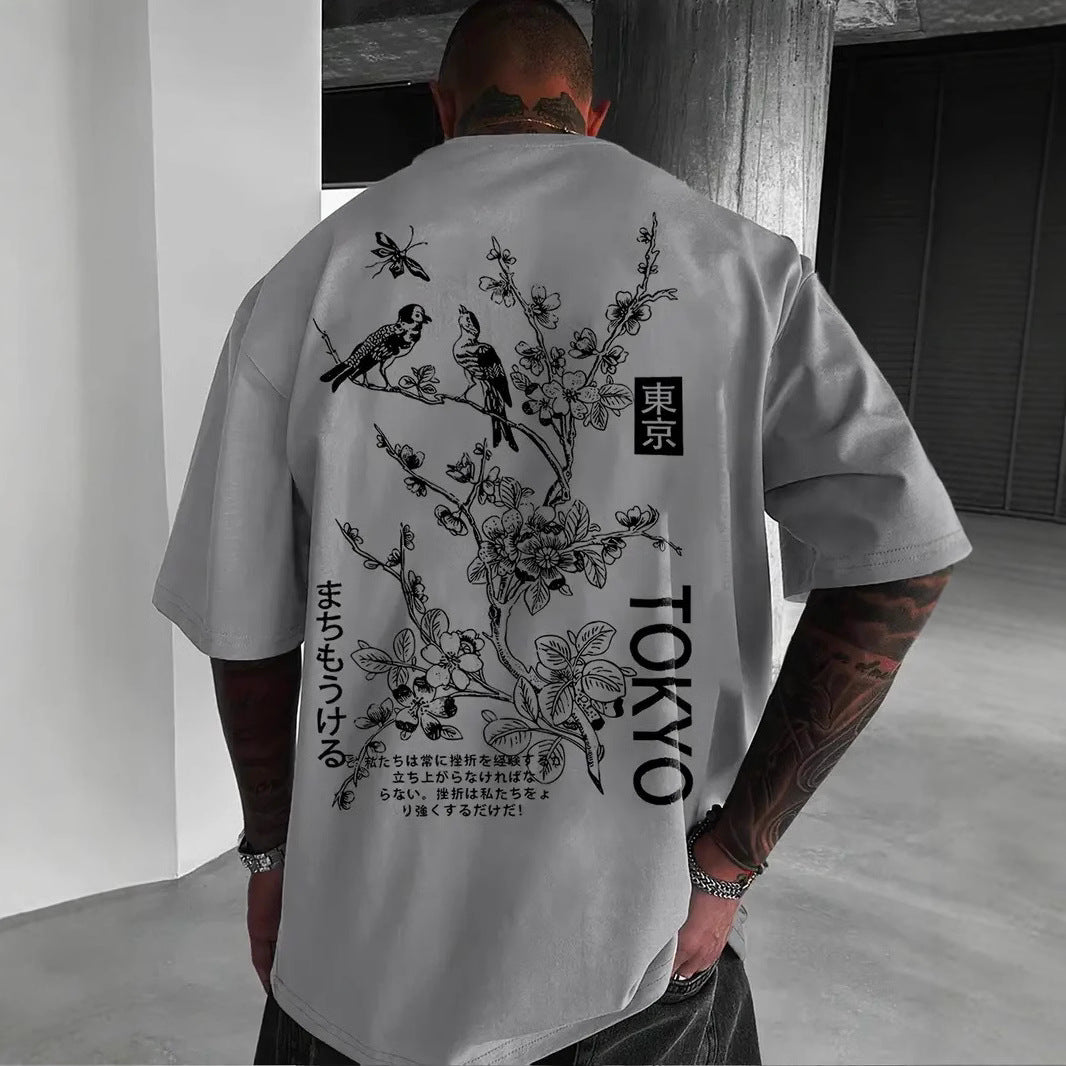 Men's Streetwear Graphic Tee - Tokyo Design T-Shirt | TADAJ