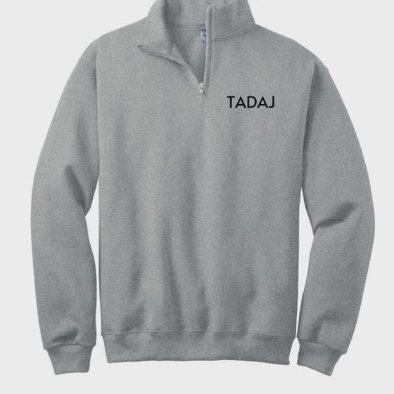 TADAj stylish zip uppullover grey men's